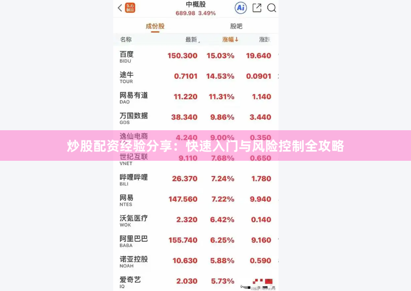 炒股配资经验分享：快速入门与风险控制全攻略
